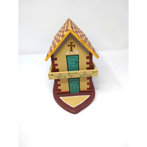 Randy Tate Noah's Ark wooden set 8 animals carvings folk art collection - Picture 12 of 15